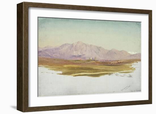 Monte Guinaro - Sabine Mountains, 1869-Frederic Edwin Church-Framed Giclee Print