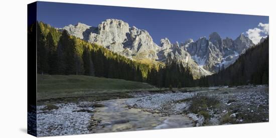 Monte Mulaz, Cima Del Focobon, Cima Dei Bureloni, Brook Travignolo, Val Venegia-Rainer Mirau-Stretched Canvas