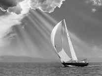 Sailing under sunbeams, L'Anse Bay, Michigan '13-Monte Nagler-Photographic Print
