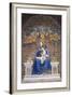 Monte Oliveto Maggiore Abbey, Statue of Madonna and Child Crowned by Two Angels, Tuscany, Italy-null-Framed Giclee Print