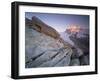 Monte Rosa (4,634M) Viewed from Hohtälligrat, at Sunset, Wallis, Switzerland, September 2008-Popp-Hackner-Framed Photographic Print