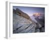 Monte Rosa (4,634M) Viewed from Hohtälligrat, at Sunset, Wallis, Switzerland, September 2008-Popp-Hackner-Framed Photographic Print