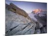 Monte Rosa (4,634M) Viewed from Hohtälligrat, at Sunset, Wallis, Switzerland, September 2008-Popp-Hackner-Mounted Photographic Print