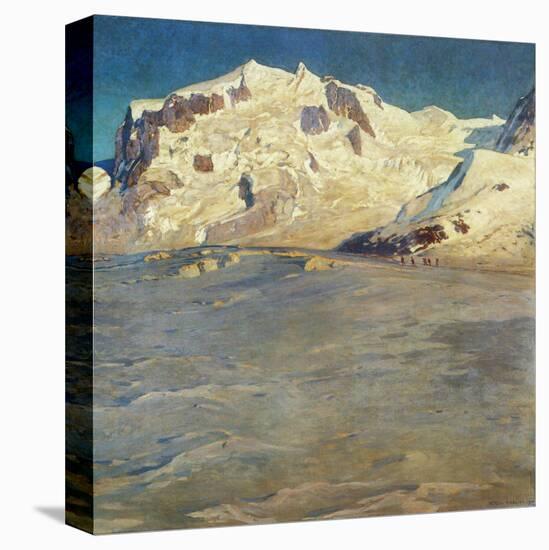 Monte Rosa at Sunset-Eugen Bracht-Stretched Canvas