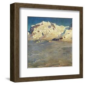 Monte Rosa at Sunset-Eugen Bracht-Framed Art Print