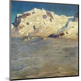 Monte Rosa at Sunset-Eugen Bracht-Mounted Art Print