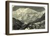 Monte Rosa from the Monte Moro Switzerland-null-Framed Giclee Print