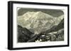 Monte Rosa from the Monte Moro Switzerland-null-Framed Giclee Print