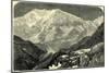 Monte Rosa from the Monte Moro Switzerland-null-Mounted Giclee Print