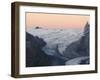 Monte Rosa Glacier at Dusk, Zermatt Alpine Resort, Valais, Switzerland-Christian Kober-Framed Photographic Print