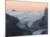 Monte Rosa Glacier at Dusk, Zermatt Alpine Resort, Valais, Switzerland-Christian Kober-Mounted Photographic Print