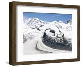 Monte Rosa Massif from Gronergrat, Gornergrat Peak, Switzerland-Michael DeFreitas-Framed Photographic Print