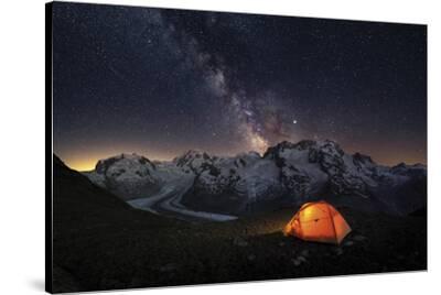 'Monte Rosa Massif' Stretched Canvas Print - Gabriele Prato ...