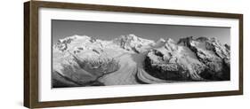 Monte Rosa Range and Gornergletscher, Zermatt, Valais, Switzerland-Jon Arnold-Framed Photographic Print