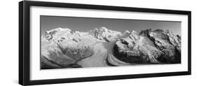 Monte Rosa Range and Gornergletscher, Zermatt, Valais, Switzerland-Jon Arnold-Framed Photographic Print