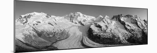 Monte Rosa Range and Gornergletscher, Zermatt, Valais, Switzerland-Jon Arnold-Mounted Photographic Print