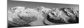 Monte Rosa Range and Gornergletscher, Zermatt, Valais, Switzerland-Jon Arnold-Mounted Photographic Print