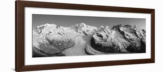 Monte Rosa Range and Gornergletscher, Zermatt, Valais, Switzerland-Jon Arnold-Framed Photographic Print