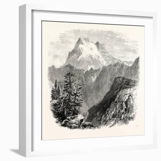 Monte Viso from the Head of the Val Pellice-null-Framed Giclee Print