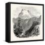Monte Viso from the Head of the Val Pellice-null-Framed Stretched Canvas