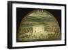 Monte Viturino, Tuscany, Italy, from Series of Lunettes of Tuscan Villas, 1599-1602-Giusto Utens-Framed Giclee Print