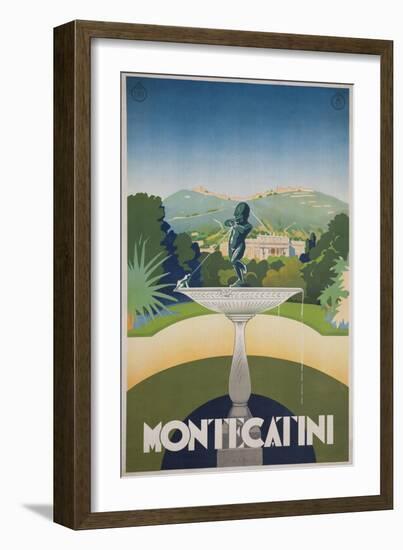 Montecatini Travel Poster-null-Framed Giclee Print