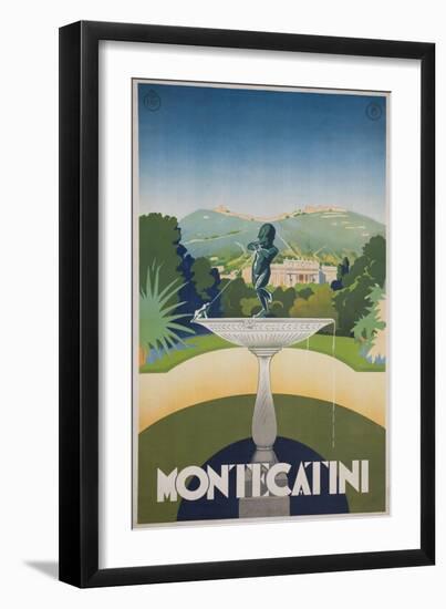 Montecatini Travel Poster-null-Framed Giclee Print