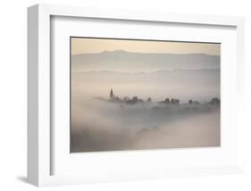 Montefalco in the Mist, Umbria, Italy-ClickAlps-Framed Photographic Print