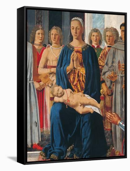 Montefeltro Altarpiece, Piero della Francesca, 1472-74. Brera Gallery, Milan, Italy Detail.-Piero della Francesca-Framed Stretched Canvas
