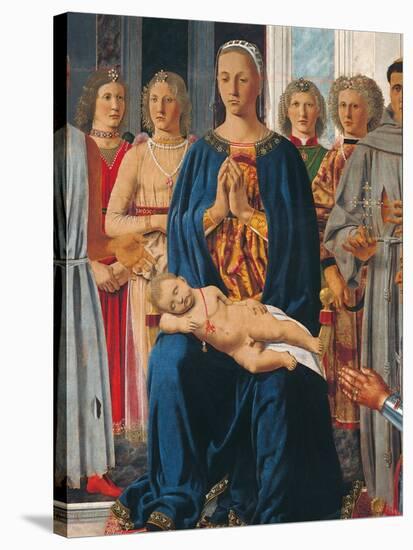 Montefeltro Altarpiece, Piero della Francesca, 1472-74. Brera Gallery, Milan, Italy Detail.-Piero della Francesca-Stretched Canvas
