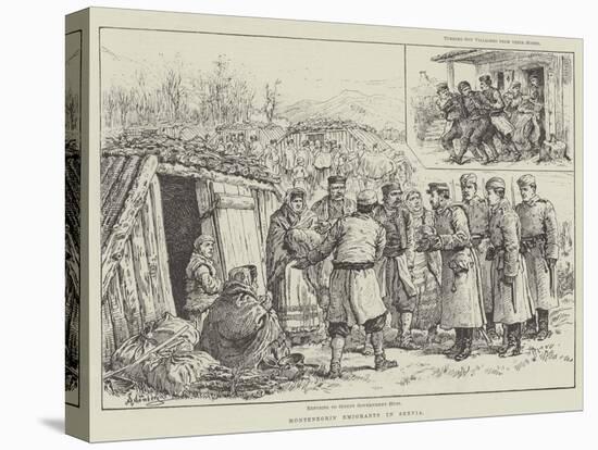 Montenegrin Emigrants in Servia-Johann Nepomuk Schonberg-Stretched Canvas