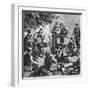 Montenegrin Soldiers Singing Warsongs-null-Framed Photographic Print