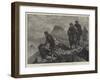 Montenegrins Stealing across the Austrian Frontier, Near Crivoscie, Herzegovina-Johann Nepomuk Schonberg-Framed Giclee Print