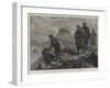 Montenegrins Stealing across the Austrian Frontier, Near Crivoscie, Herzegovina-Johann Nepomuk Schonberg-Framed Giclee Print