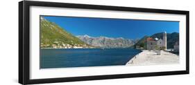 Montenegro, Bay of Kotor, Perast, Our Lady of the Rocks Island, Church of Our Lady of the Rocks-Alan Copson-Framed Premium Photographic Print