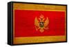 Montenegro Flag Design with Wood Patterning - Flags of the World Series-Philippe Hugonnard-Framed Stretched Canvas