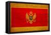 Montenegro Flag Design with Wood Patterning - Flags of the World Series-Philippe Hugonnard-Framed Stretched Canvas