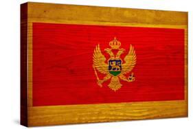 Montenegro Flag Design with Wood Patterning - Flags of the World Series-Philippe Hugonnard-Stretched Canvas