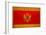 Montenegro Flag Design with Wood Patterning - Flags of the World Series-Philippe Hugonnard-Framed Art Print