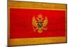 Montenegro Flag Design with Wood Patterning - Flags of the World Series-Philippe Hugonnard-Mounted Art Print