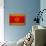 Montenegro Flag Design with Wood Patterning - Flags of the World Series-Philippe Hugonnard-Art Print displayed on a wall