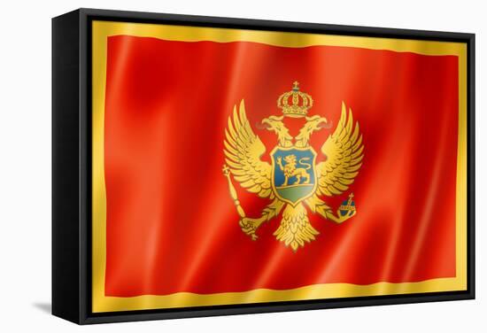 Montenegro Flag-daboost-Framed Stretched Canvas