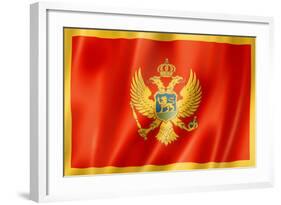 Montenegro Flag-daboost-Framed Art Print