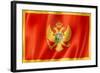 Montenegro Flag-daboost-Framed Art Print