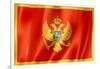 Montenegro Flag-daboost-Framed Art Print