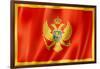 Montenegro Flag-daboost-Framed Art Print