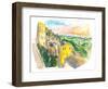 Montepulciano Italy View Of Tuscany-M. Bleichner-Framed Art Print