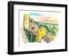 Montepulciano Italy View Of Tuscany-M. Bleichner-Framed Art Print