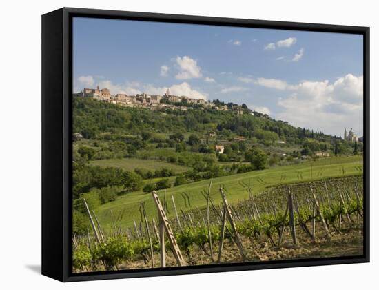 Montepulciano, Val D'Orcia, Siena Province, Tuscany, Italy, Europe-Pitamitz Sergio-Framed Stretched Canvas