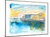 Monterey Bay California Cannery Row Waterfront-M. Bleichner-Mounted Art Print